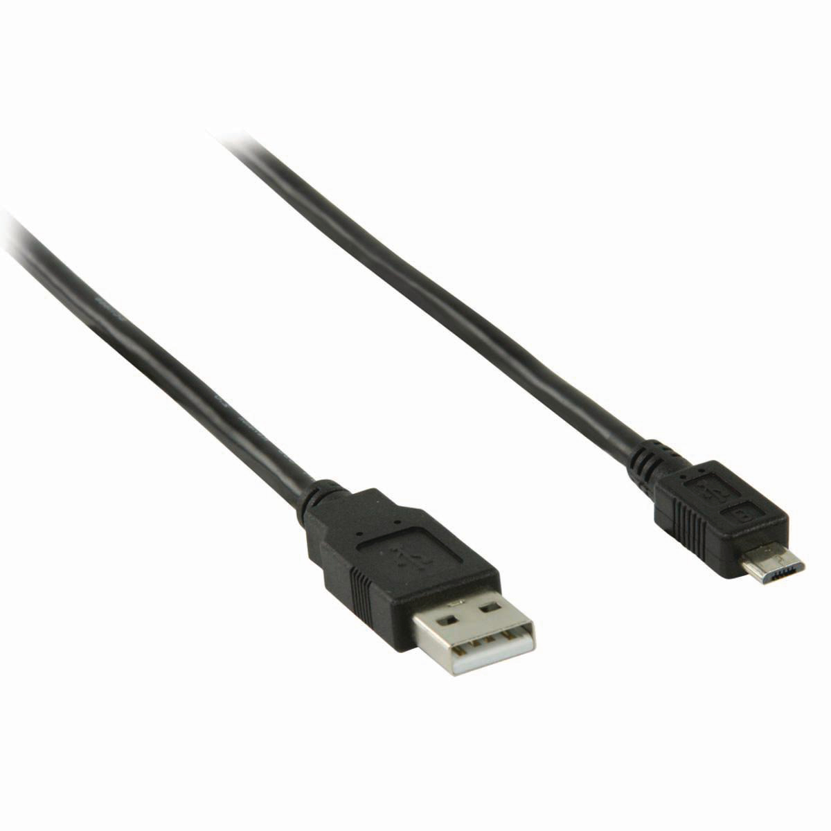 NEDIS USB 2.0 kabel | A Zástrčka - Micro B Zástrčka | 5 m | Černá barva