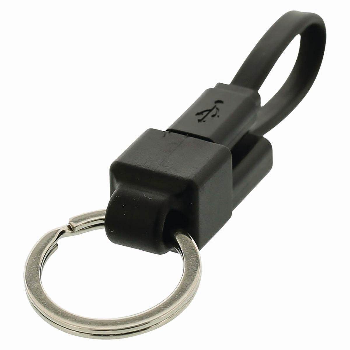 NEDIS USB 2.0 Plochý Kabel | A Zástrčka - Micro B Zástrčka | 1 m | Černá barva