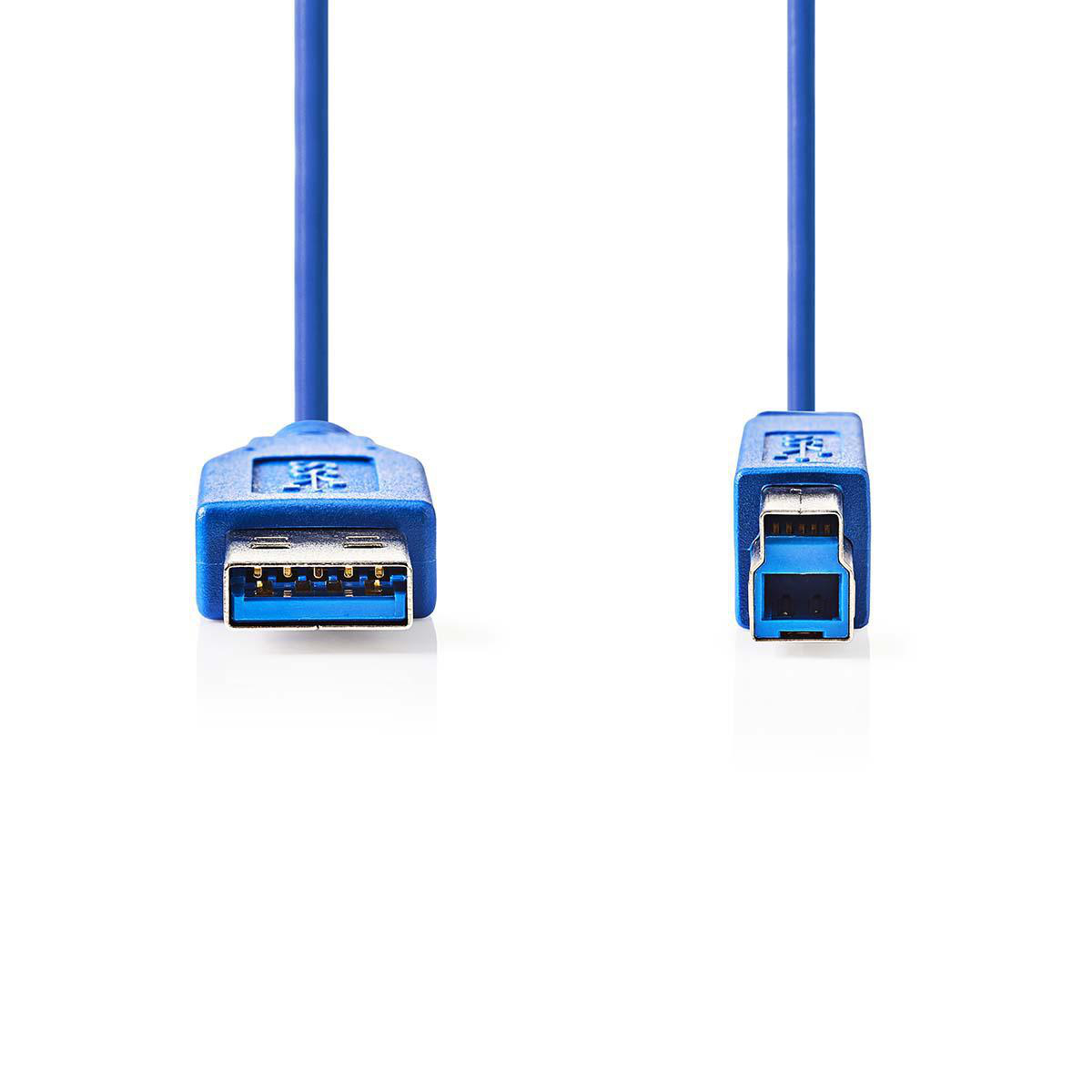 NEDIS USB 3.0 Kabel | A Zástrčka - B Zástrčka | 2 m | Modrá