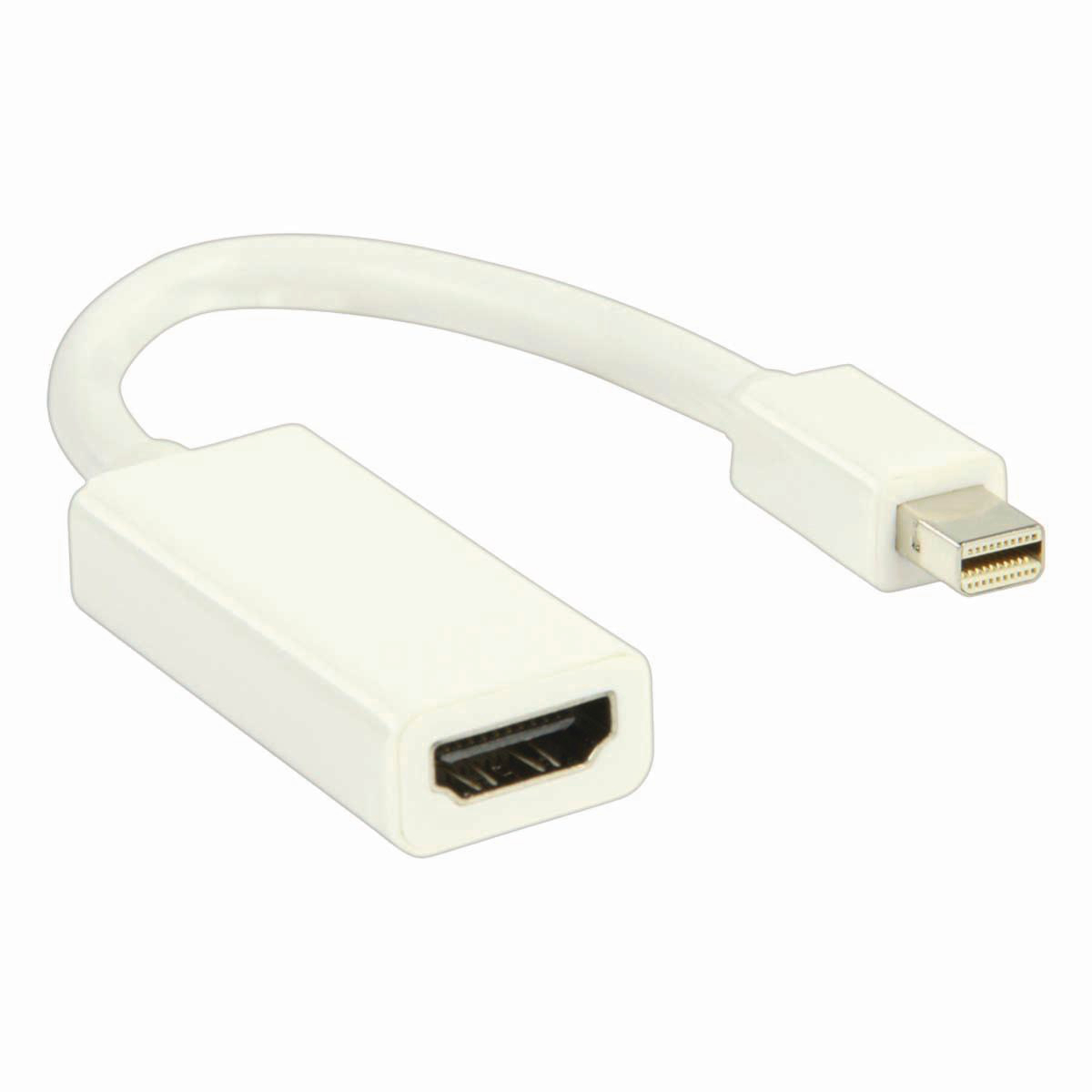 NEDIS Mini DisplayPort – HDMI Kabel | Mini DisplayPort Zástrčka - HDMI Zásuvka | 0,2 m | Bílá barva