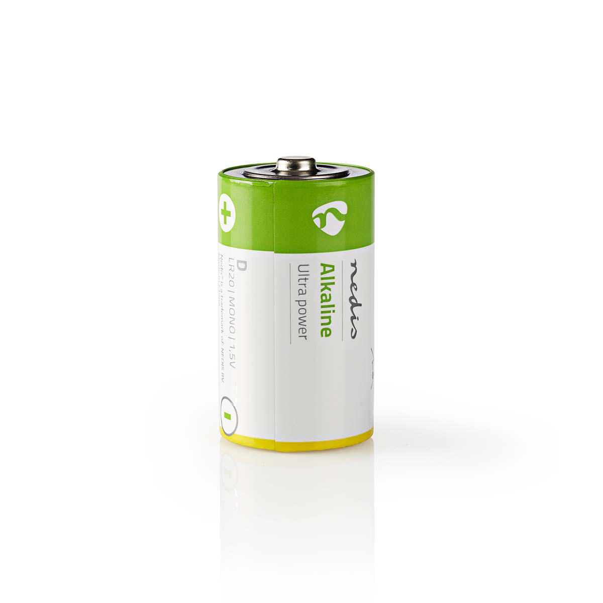 NEDIS Alkalická Baterie D | 1.5 V | 2 kusů | Blistr