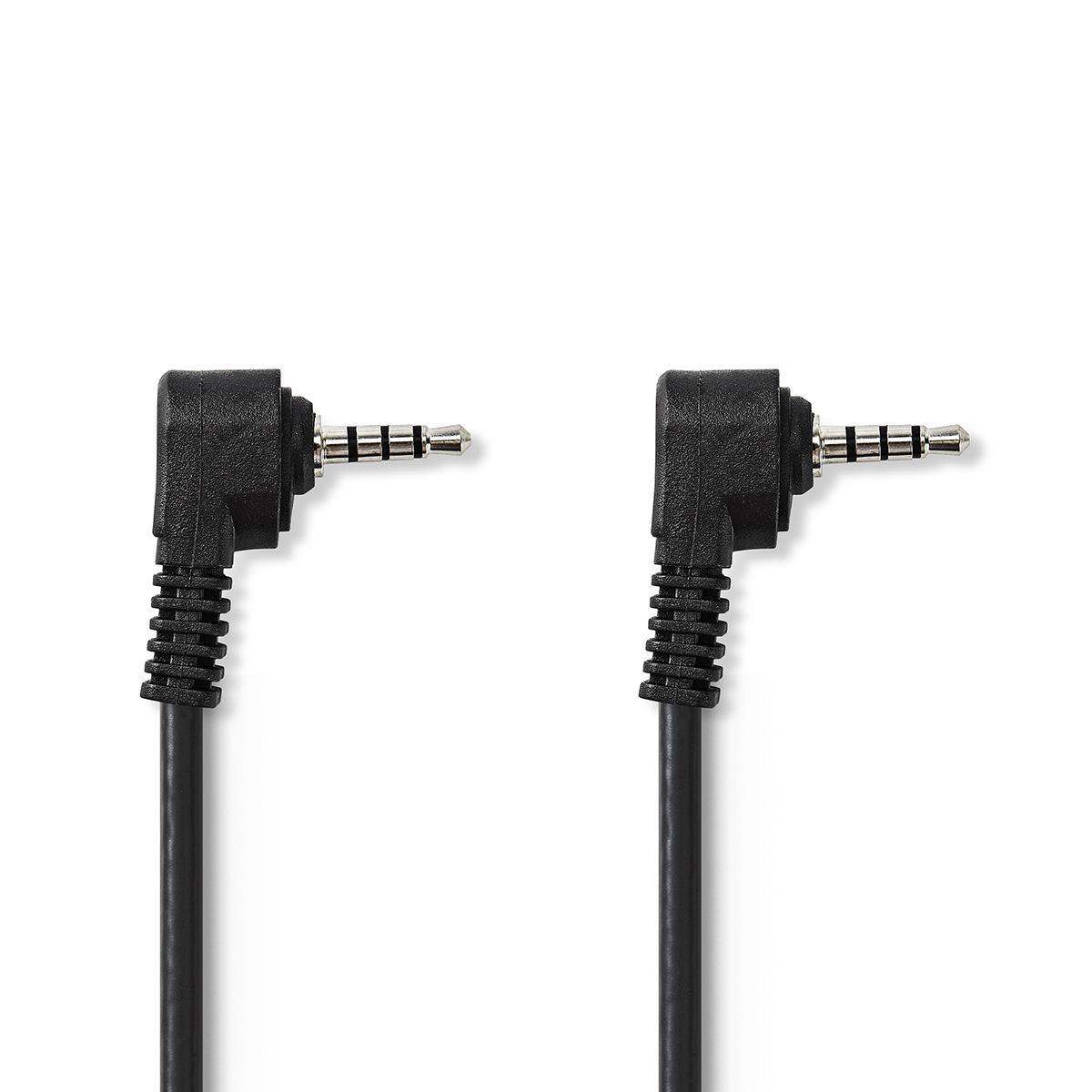 NEDIS AV Kabel 3,5 mm | 3,5mm AV Zástrčka - 3,5mm AV Zástrčka | 2 m | Černá barva