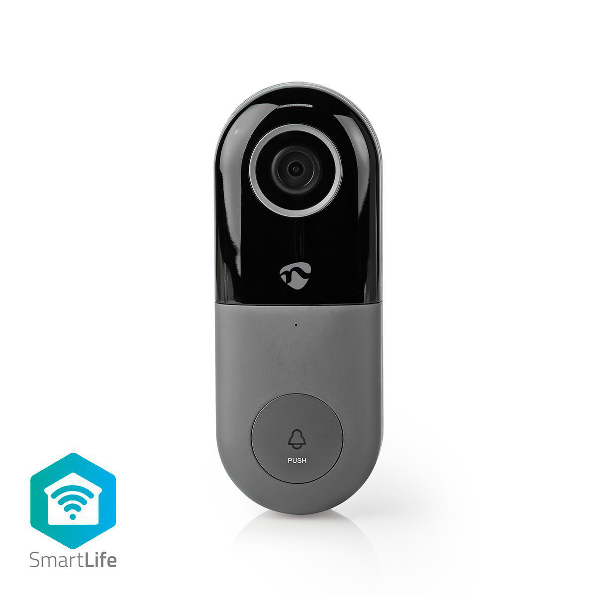NEDIS Wi-Fi Smart Domovní Zvonek s Kamerou | Ovládání Pomocí Aplikace | microSD Slot | HD 720p