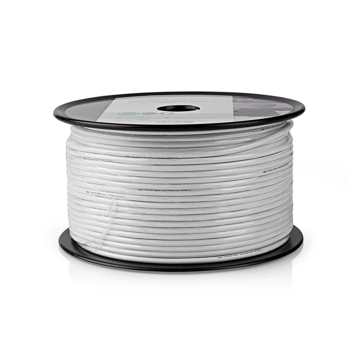 NEDIS Koaxiální Kabel | Mini | 100 m | Cívka | Bílý