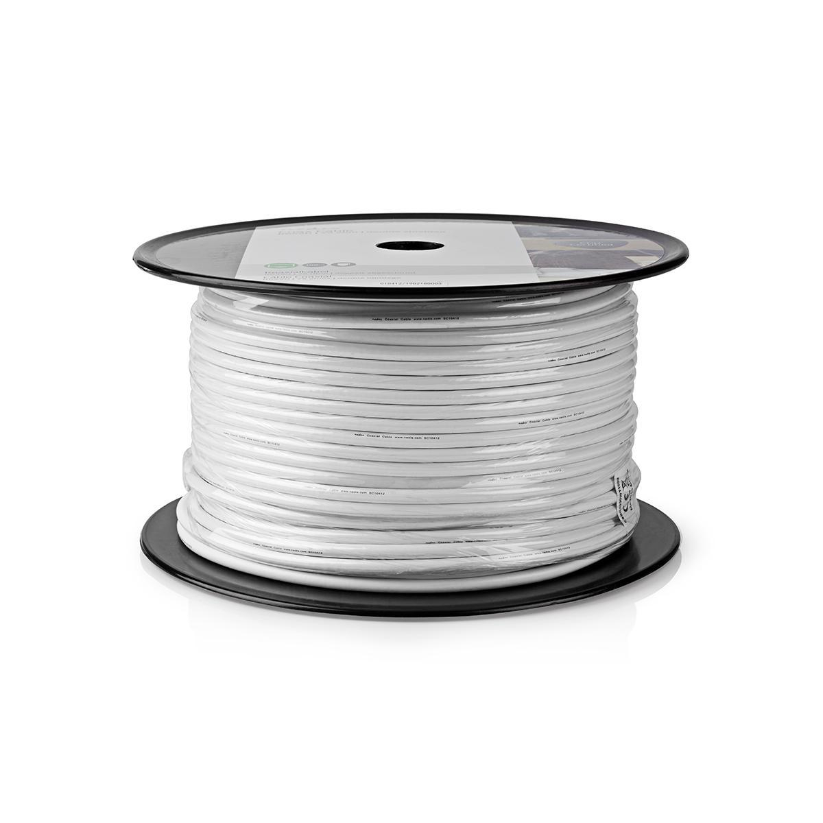 NEDIS Koaxiální Kabel | RG59U | 10,0 m | Mini Cívka | Bílý