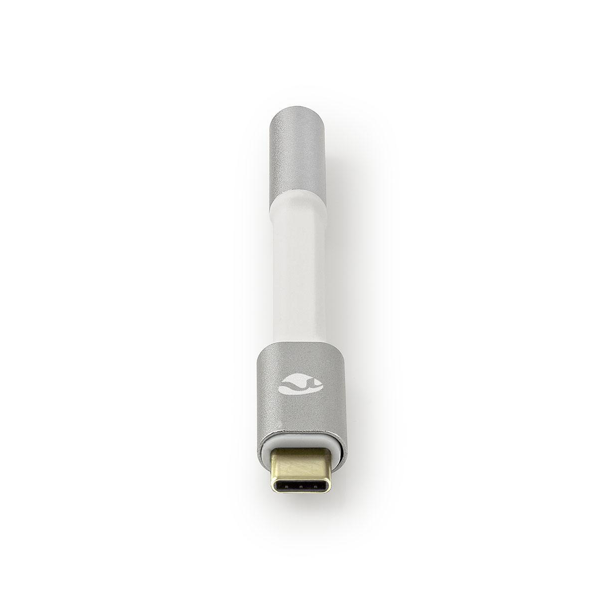 NEDIS USB-C Adaptér | USB-C Zástrčka – 3,5 mm Zásuvka | 0,08 m | Hliníkový