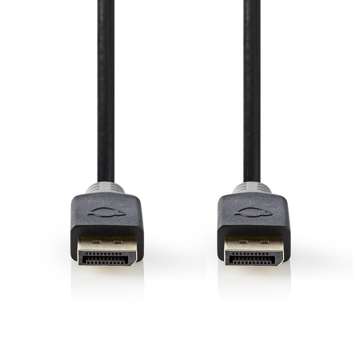 NEDIS DisplayPort 1.4 Kabel | DisplayPort Zástrčka – DisplayPort Zástrčka | 2 m | Antracitový