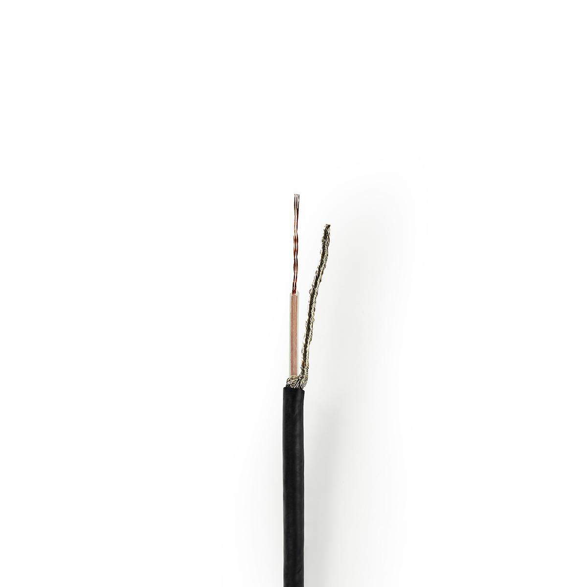 NEDIS Koaxiální Kabel | RG174 | 100 m | Cívka | Černý