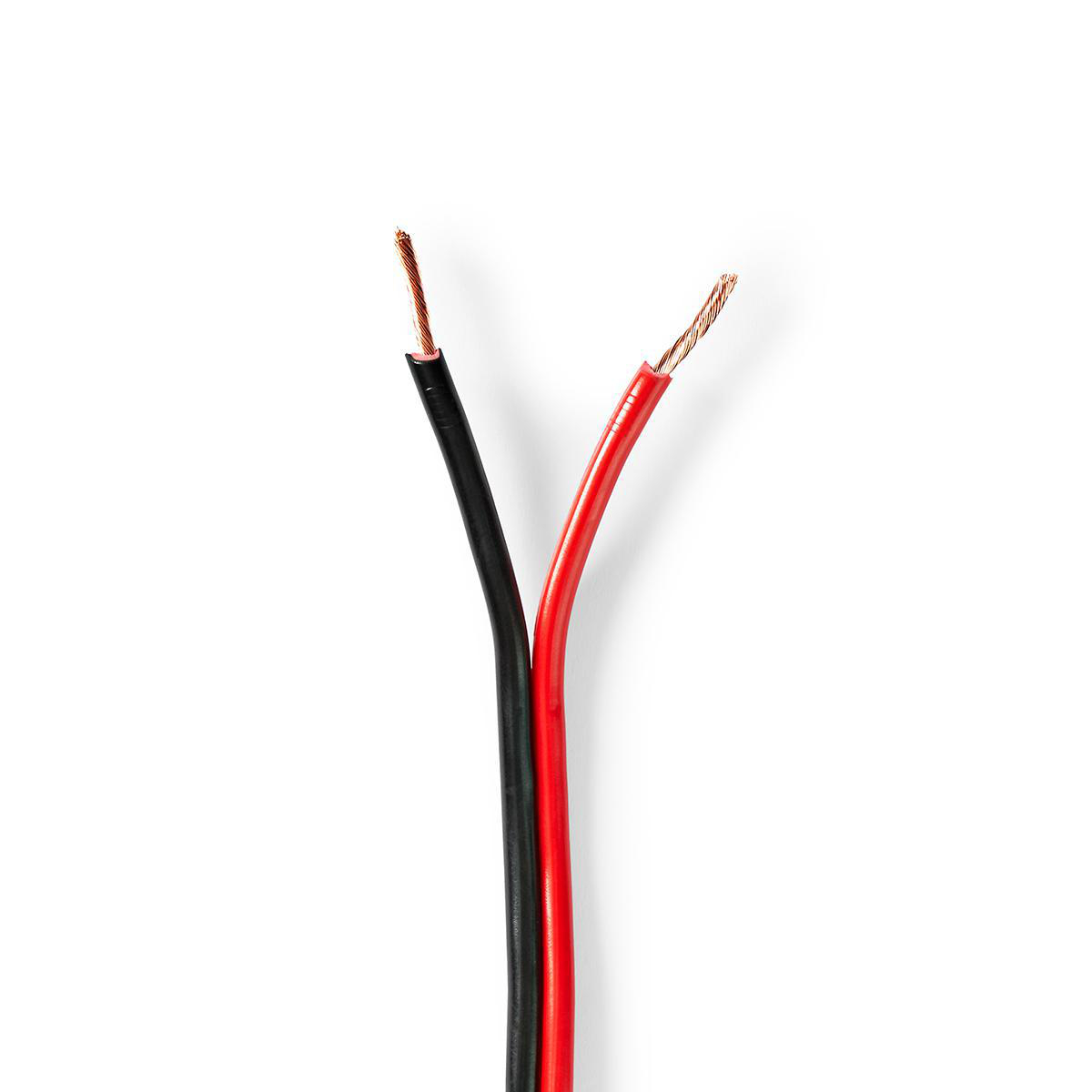 NEDIS Kabel Reproduktoru | 2x 1,5 mm2 | 100 m | Cívka | Černý/červený