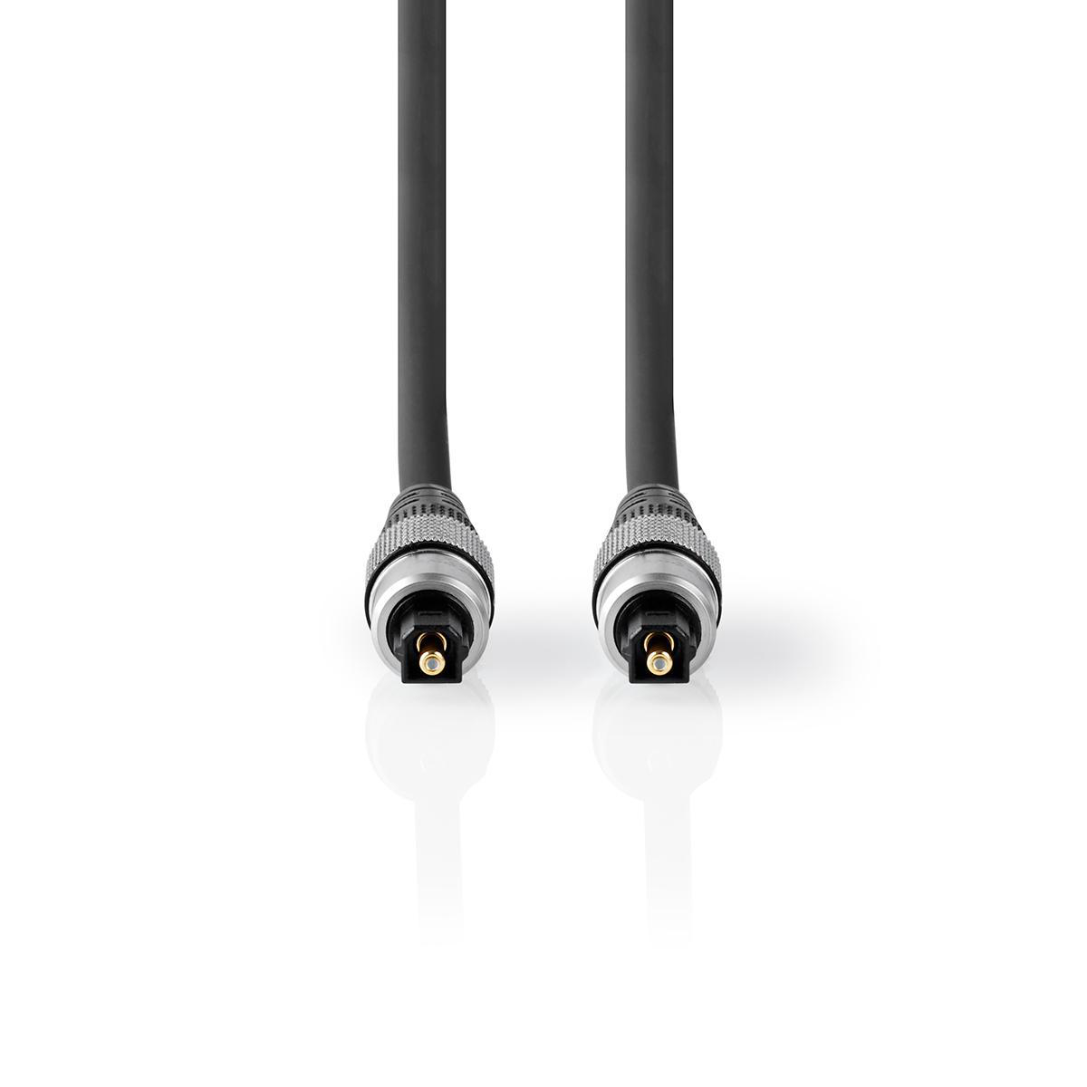 NEDIS Optical Audio Cable | TosLink Male - TosLink Male | 10.0 m | Anthracite