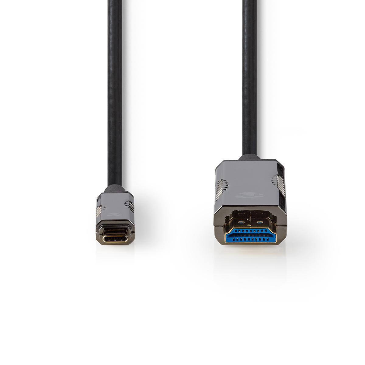 NEDIS USB Type-C™ Kabel na HDMI™ Kabel | AOC | Type-C™ Zástrčka – HDMI™ Konektor | 10 m | Černý
