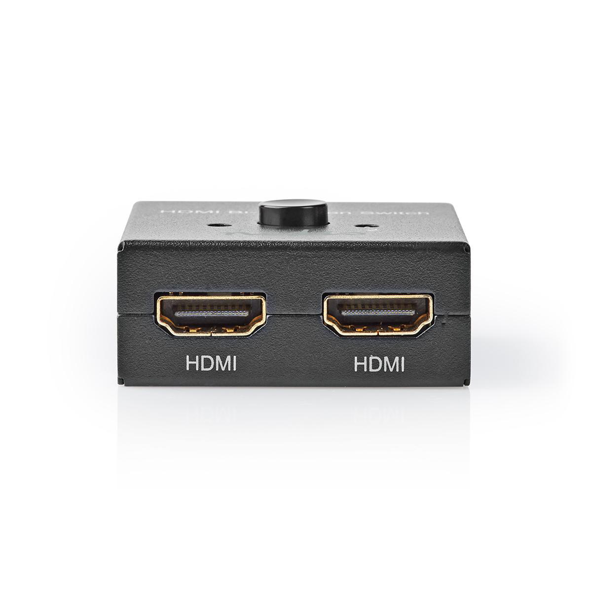 NEDIS HDMI™ Rozbočovač / Přepínač v Jednom | 2x HDMI™ Výstup – 1x HDMI™ Vstup | 2x HDMI™ Vstup – 1x HDMI™ Výstup | 4K2K při 60 FPS / HDCP2.2