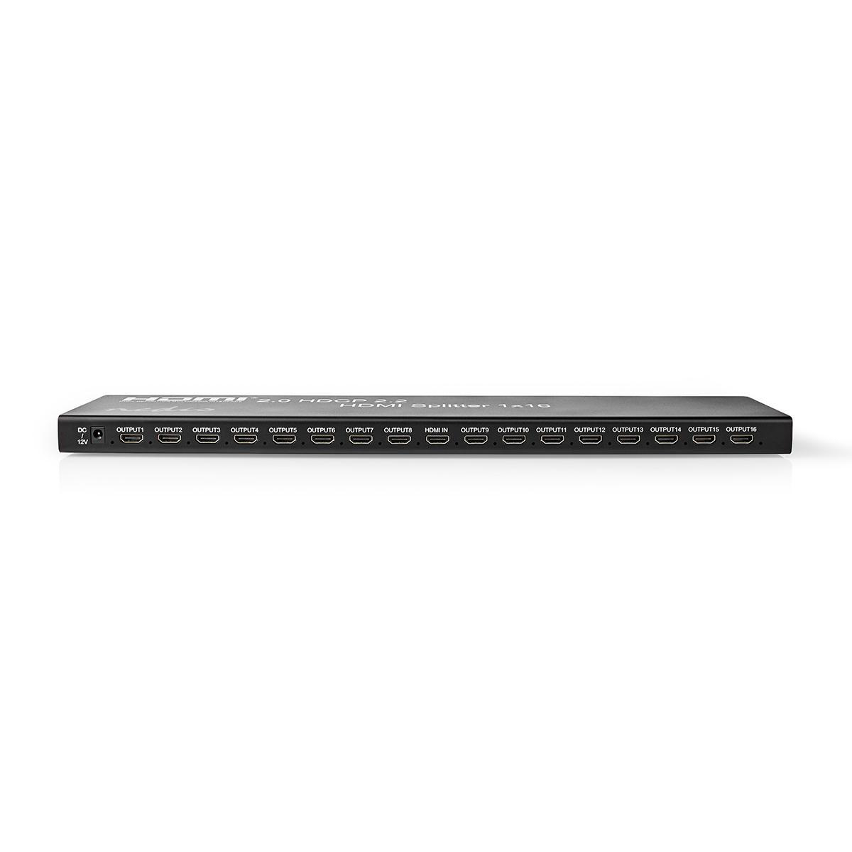 NEDIS HDMI™ Rozbočovač | 16 Portů – 1 x HDMI™ Vstup | 16x HDMI™ Výstup | 4K2K při 60 FPS / HDCP2.2