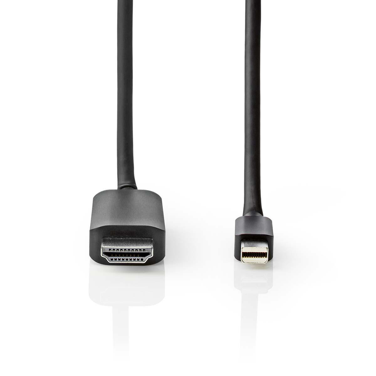 NEDIS Mini DisplayPort - HDMI™ Kabel | Mini DisplayPort Zástrčka - HDMI™ Zástrčka | 2 m | Černý