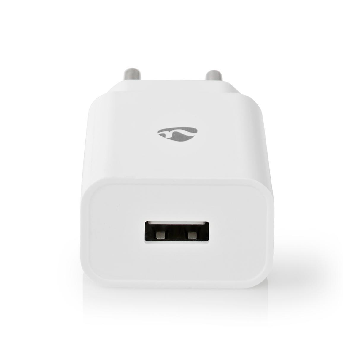 NEDIS Síťová Nabíječka | 2,1 A | Volný kabel | Mikro USB | Bílá