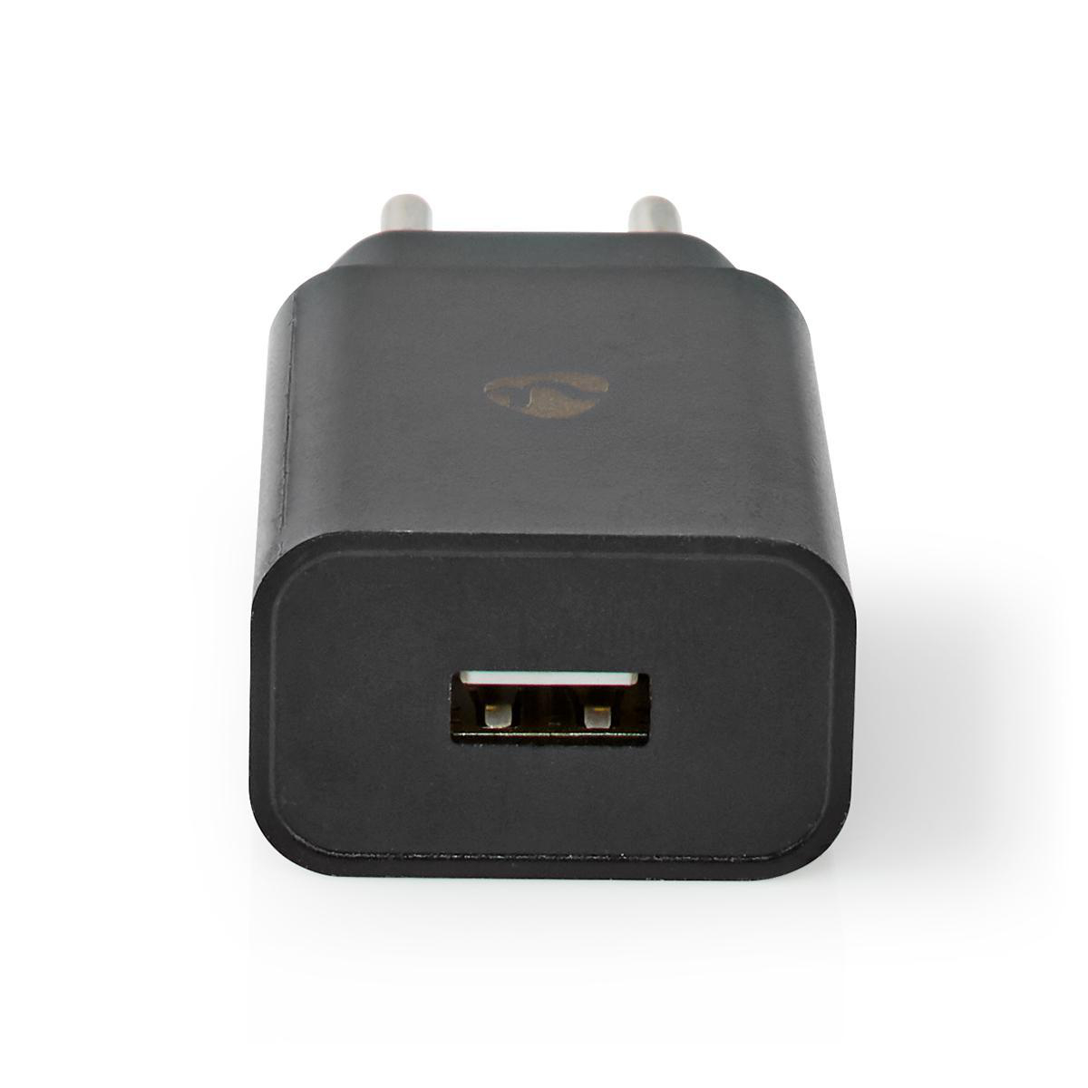 NEDIS Síťová Nabíječka | 2,1 A | Volný kabel | Mikro USB | Černá