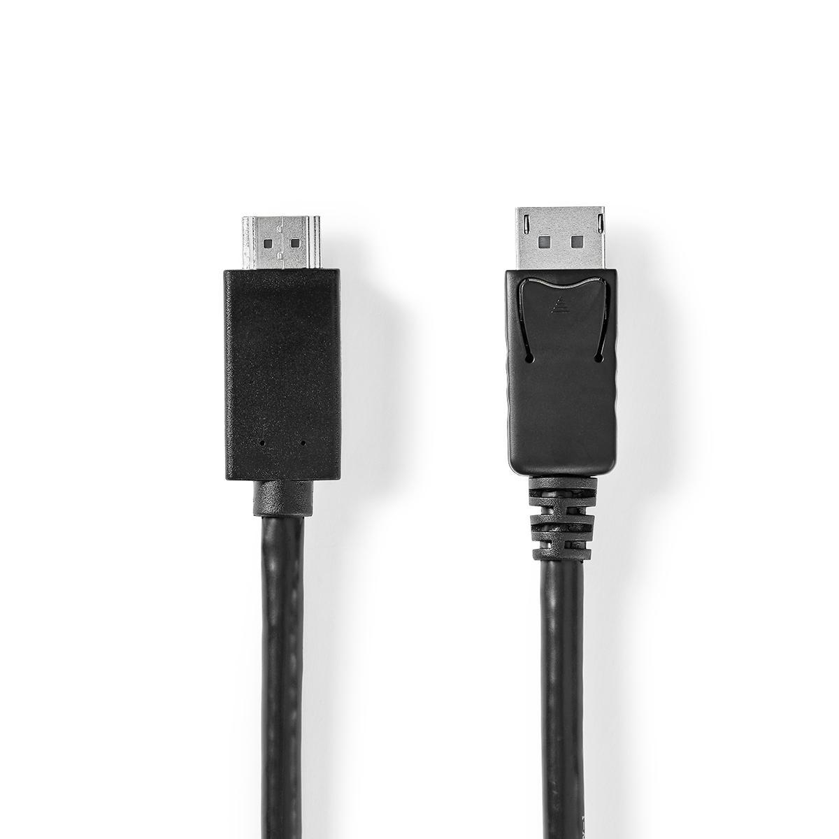 NEDIS DisplayPort - HDMI™ Kabel | 1.4 | DisplayPort Zástrčka - HDMI™ Zástrčka | 2 m | Černý