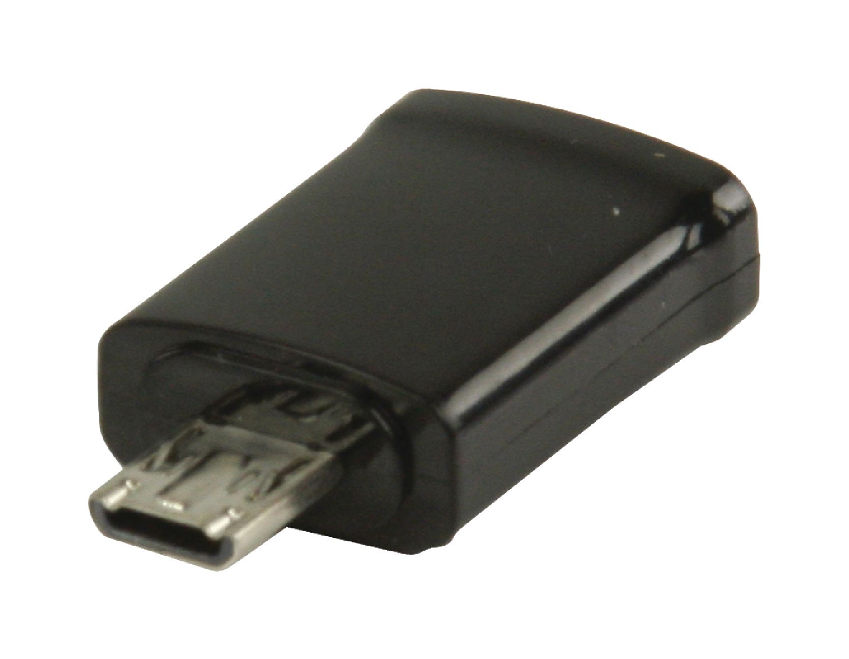 VALUELINE VLMP39020B MHL redukce, 11-pin zástrčka USB micro B - 5-pin zásuvka USB micro B, černá