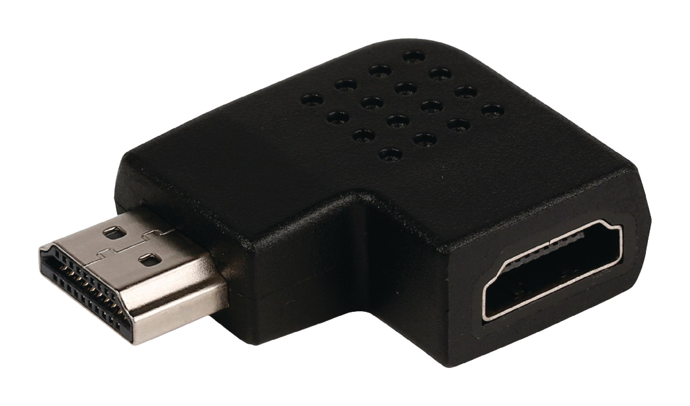 VALUELINE VLVP34904B Adaptér HDMI s konektory HDMI úhlový pravý – HDMI vstup, černý