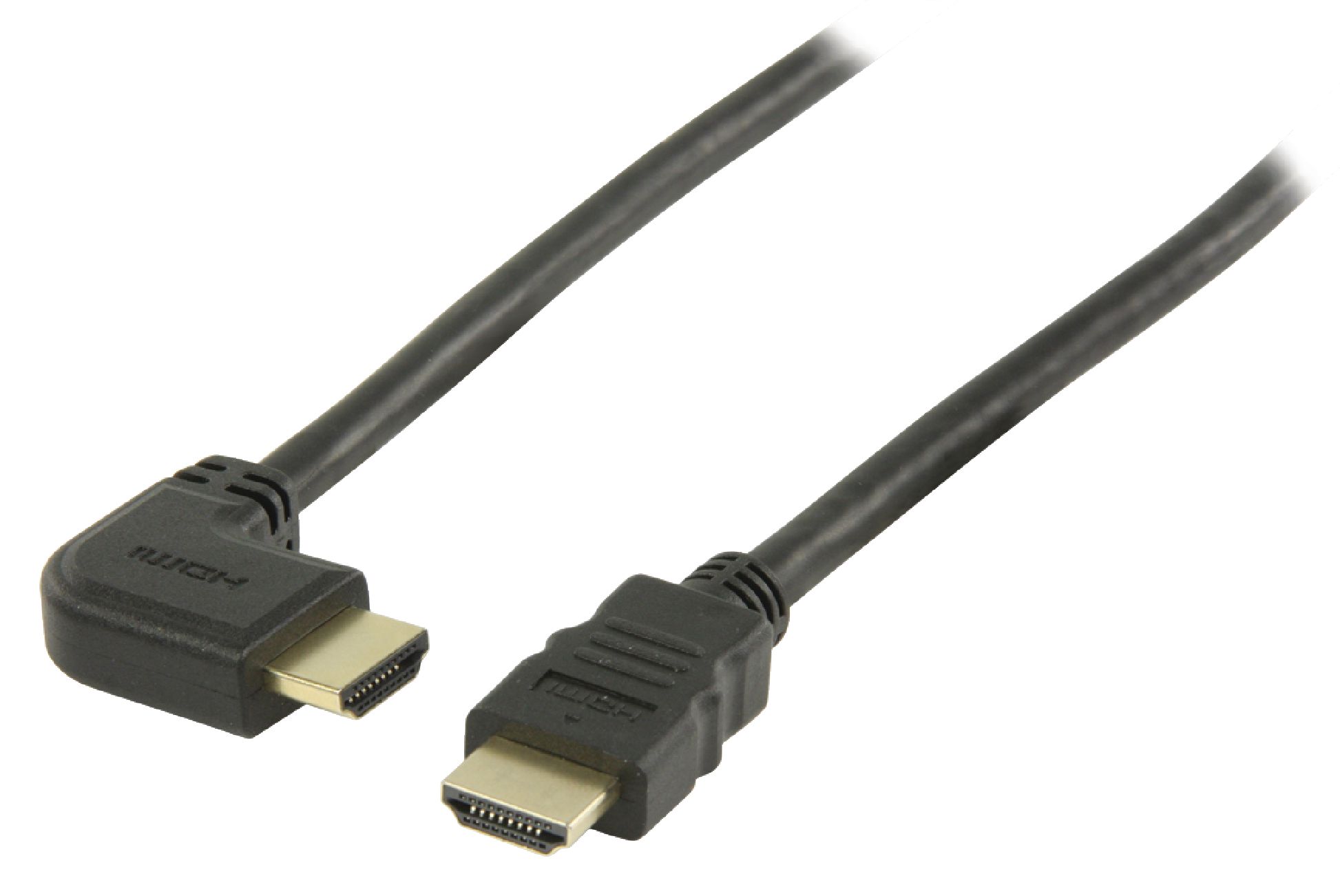 VALUELINE VGVP34260B100 High Speed HDMI™ kabel s ethernetem HDMI™ konektor - HDMI™ konektor úhlový pravý 10.0 m černý