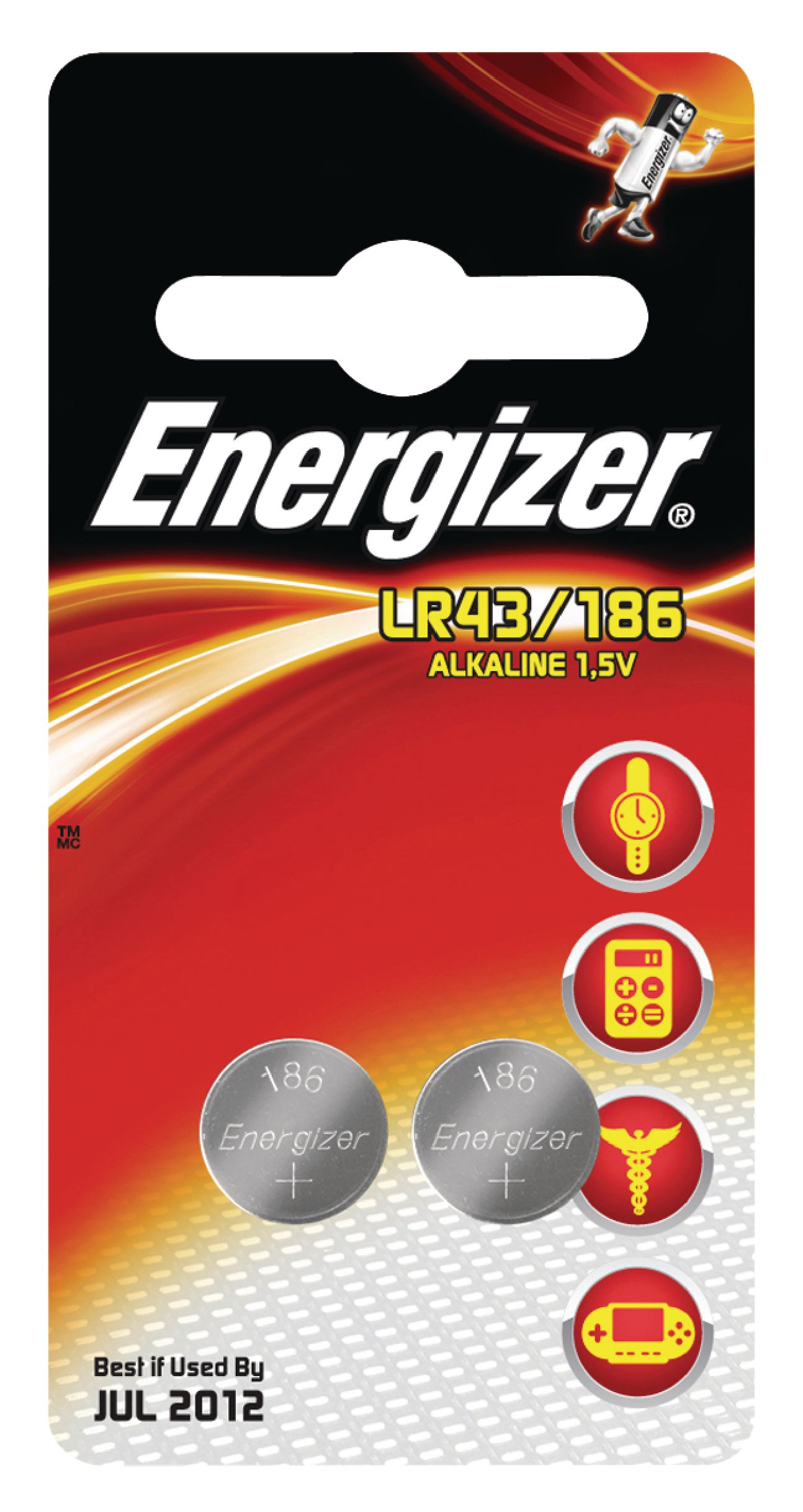 ENERGIZER ENLR43/186 Baterie alkalická LR43 1.5 V 2ks v blistru