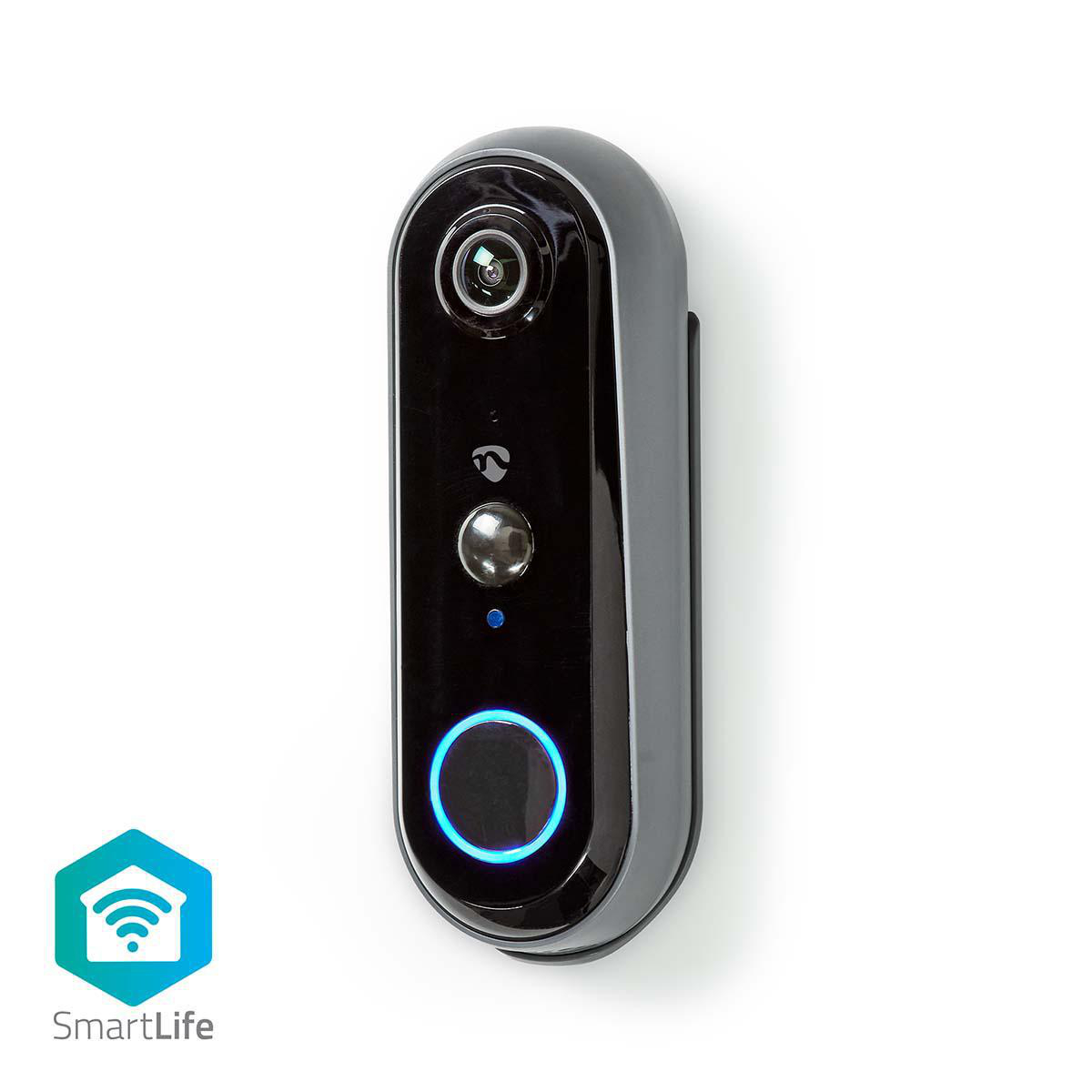 NEDIS SmartLife Dveřní Video Telefon | Napájení z baterie | Android™ & iOS | Full HD 1080p | IP65 | Wi-Fi / 433 MHz | Šedá/Černá