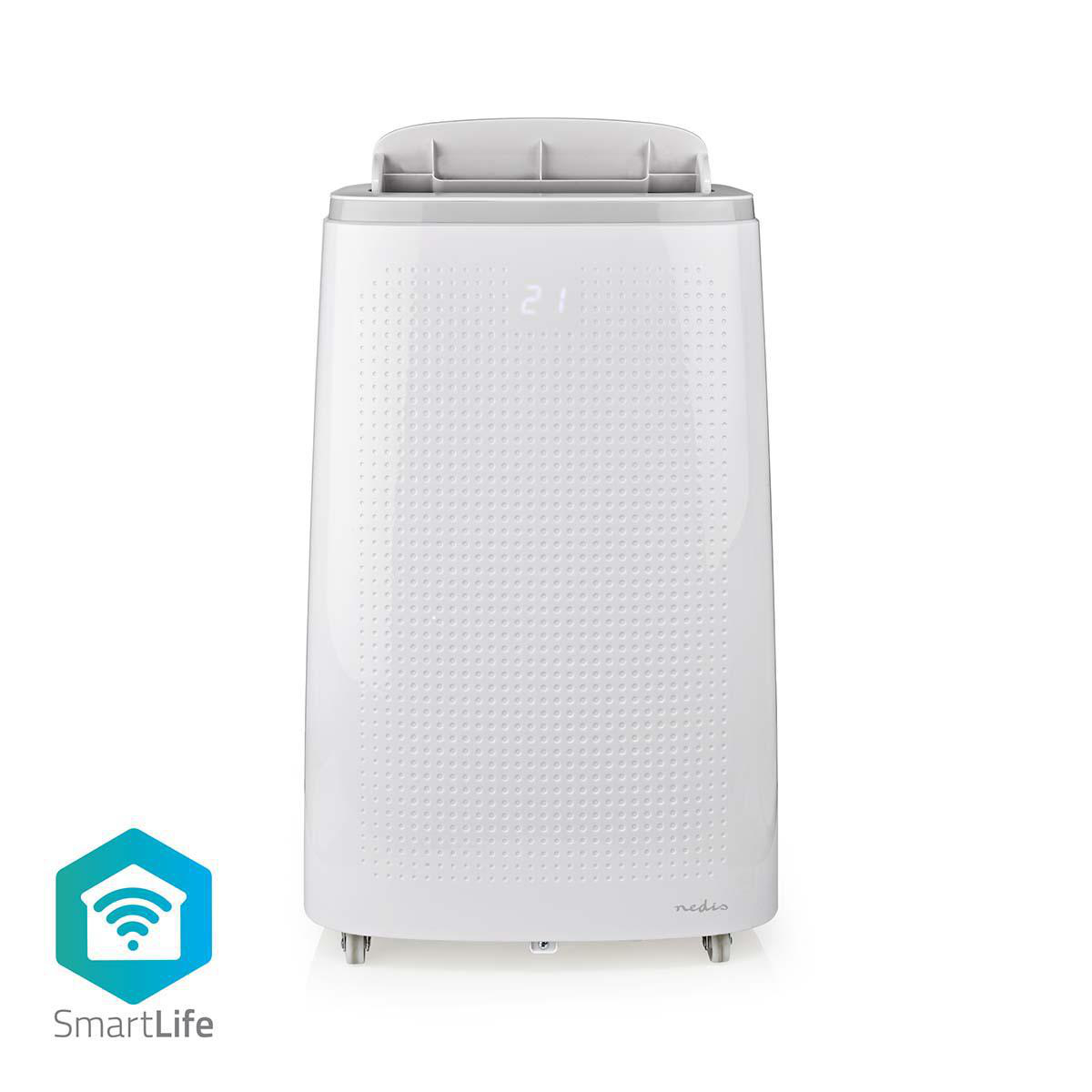 NEDIS SmartLife Klimatizace | 16000 BTU | 60 - 140 m³ | Wi-Fi | Odvlhčování | Android™ & iOS | Energetická třída: A | 3-Rychlostní | 65 dB | Bílá