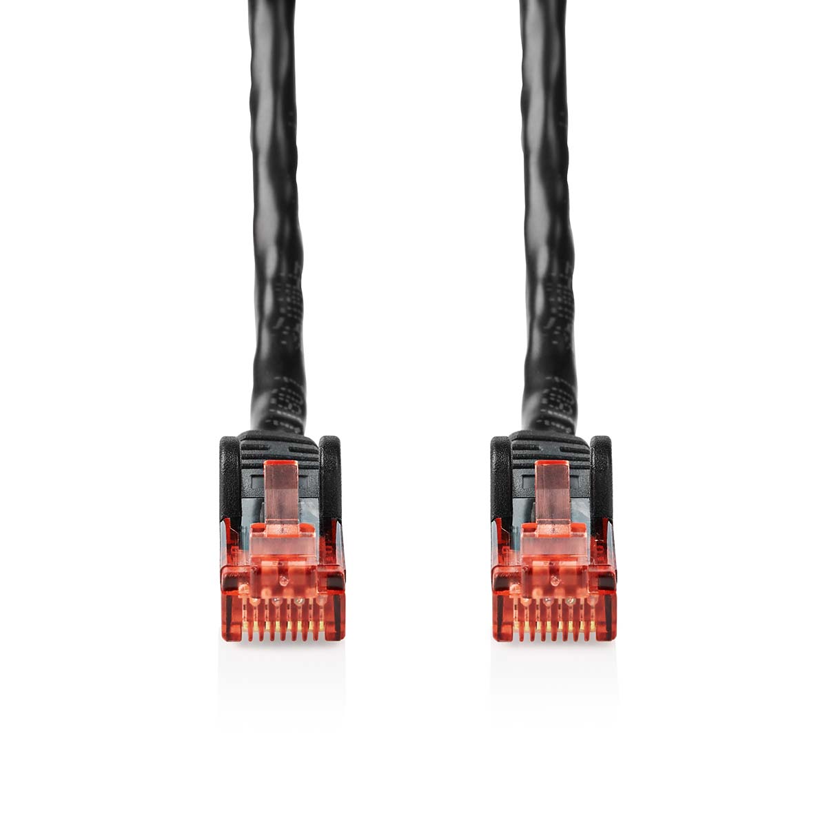 NEDIS Cat 6 kabel | RJ45 (8P8C) Zástrčka | RJ45 (8P8C) Zástrčka | UTP | 20.0 m | Kulatý | PVC | Černá | Plastový Sáček