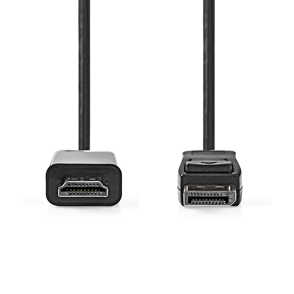 NEDIS Displayport kabel | DisplayPort Zástrčka | Konektor HDMI ™ | 4K@30Hz | Poniklované | 1.0 m | Kulatý | PVC | Antracitová | Box