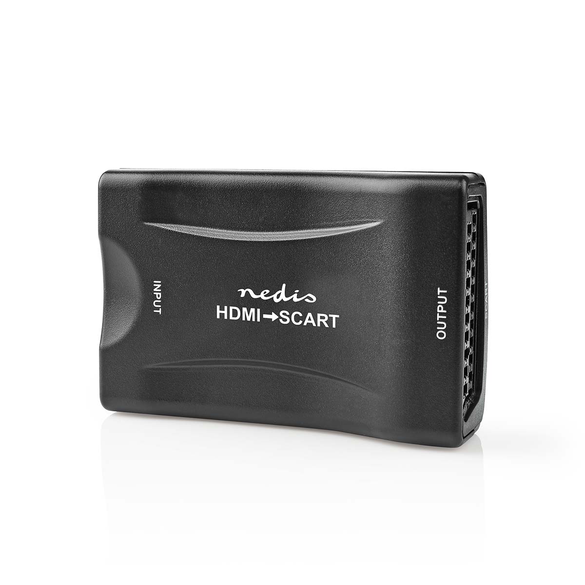 NEDIS HDMI™ Převodník | Vstup HDMI ™ | SCART Zásuvka | 1cestný | 1080p | 1.2 Gbps | ABS | Černá