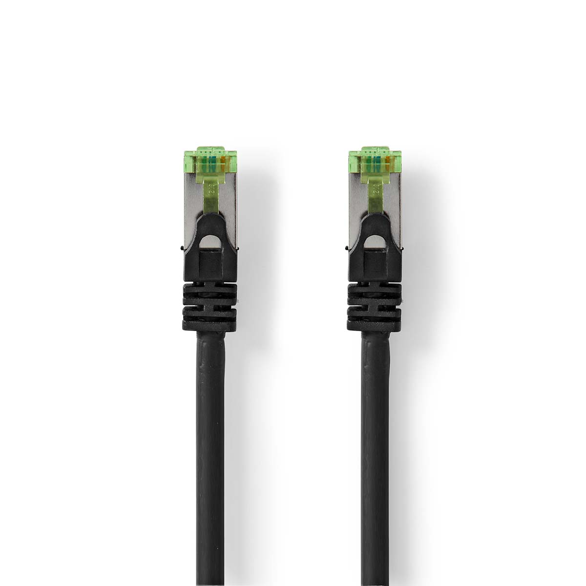 NEDIS Cat 7 kabel | PiMF | RJ45 Zástrčka | RJ45 Zástrčka | 100.0 m | Kulatý | LSZH | Černá | Plastový Sáček