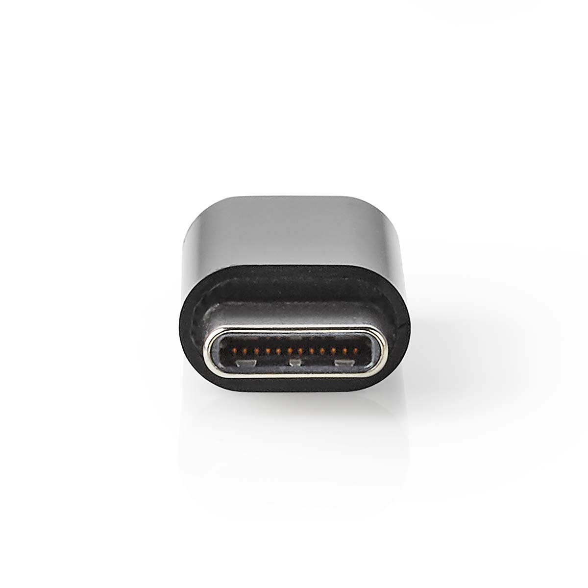 NEDIS USB Adaptér | USB 2.0 | USB-C™ Zástrčka | USB Micro-B Zásuvka | 480 Mbps | Poniklované | Černá | Box