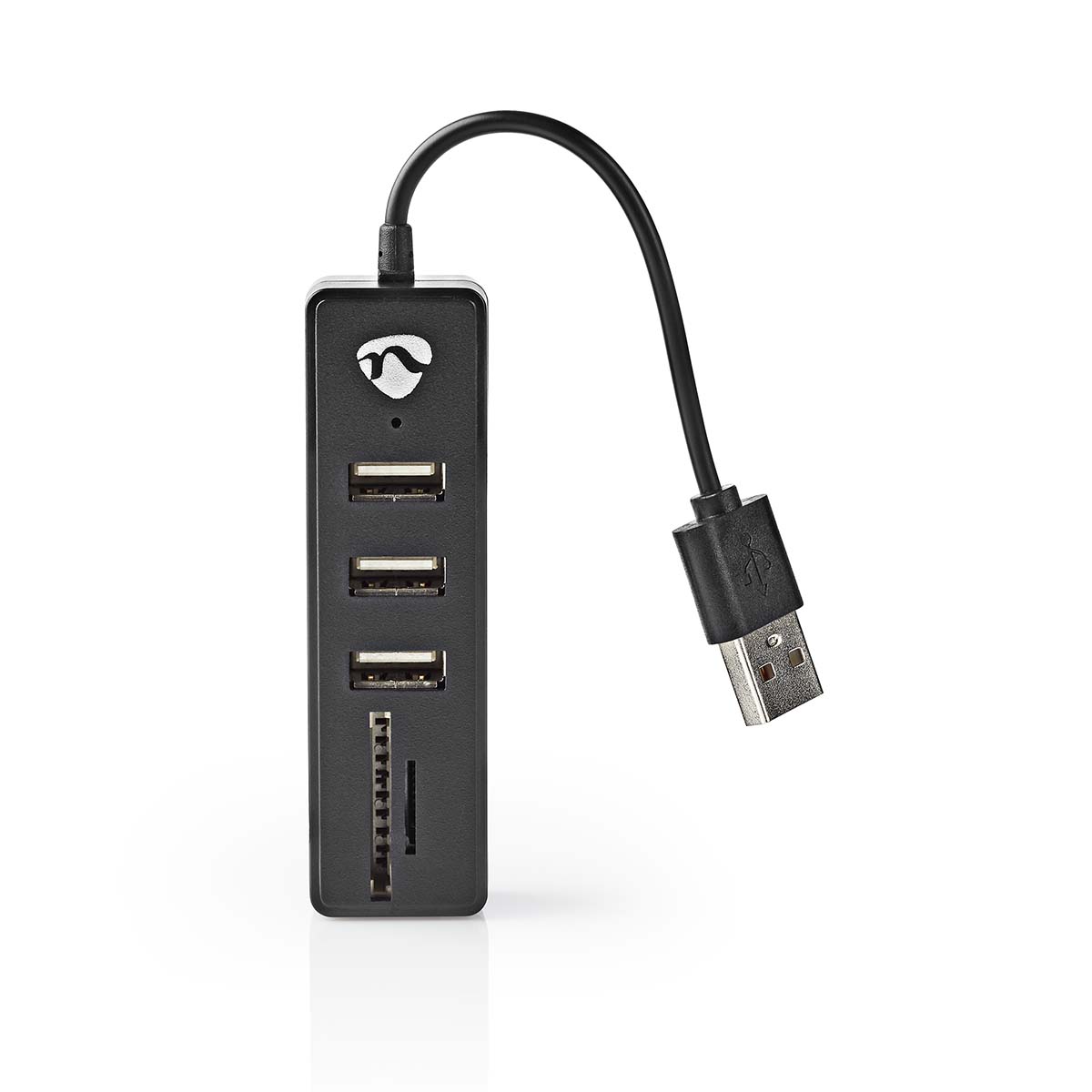 NEDIS USB hub | USB-A Zástrčka | USB-A Zásuvka | 3 Porty port(s) | Napájení z USB | SD & MicroSD / 3x USB