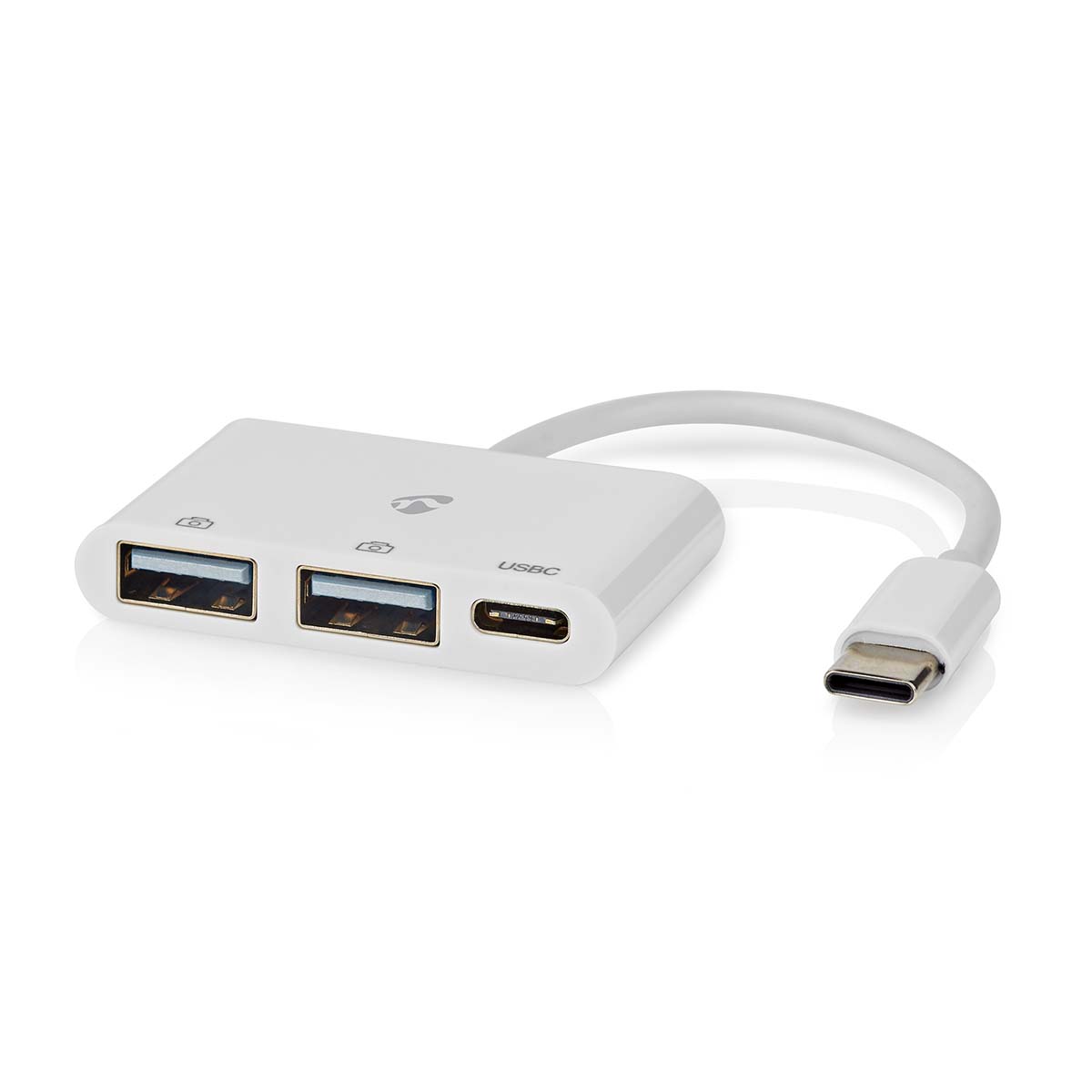 NEDIS USB hub | 1x USB-C™ | 1x USB-C™ / 2x USB 2.0 A Female | 3 Porty port(s) | Napájení z USB