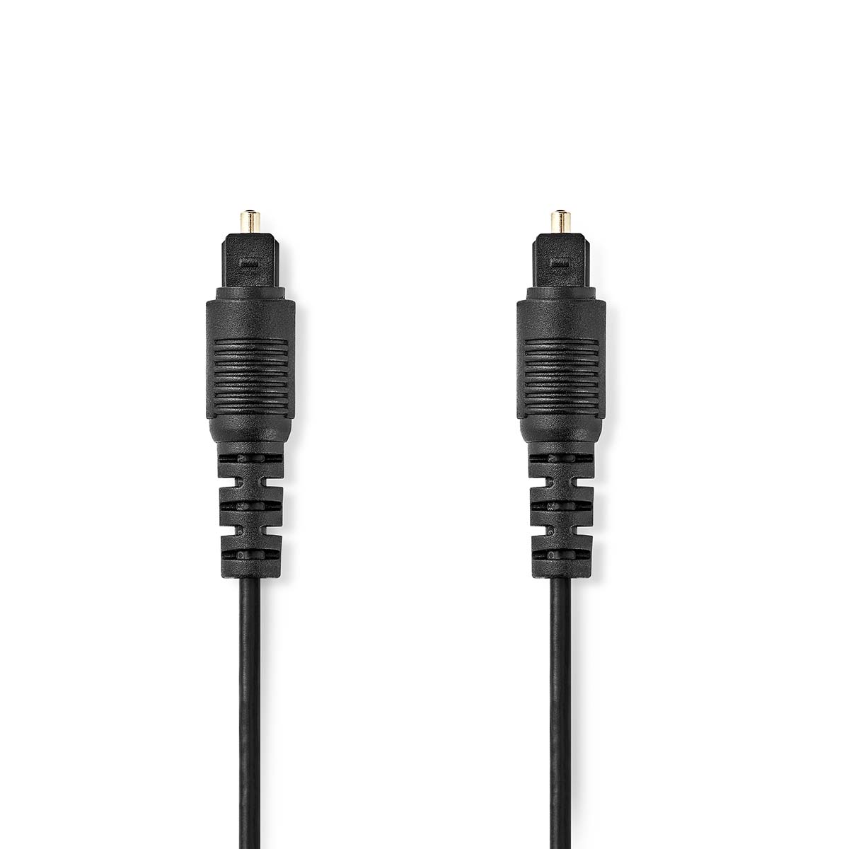 NEDIS Optický audio kabel | TosLink Zástrčka | TosLink Zástrčka | 3.00 m | Kulatý | PVC | Černá | Label