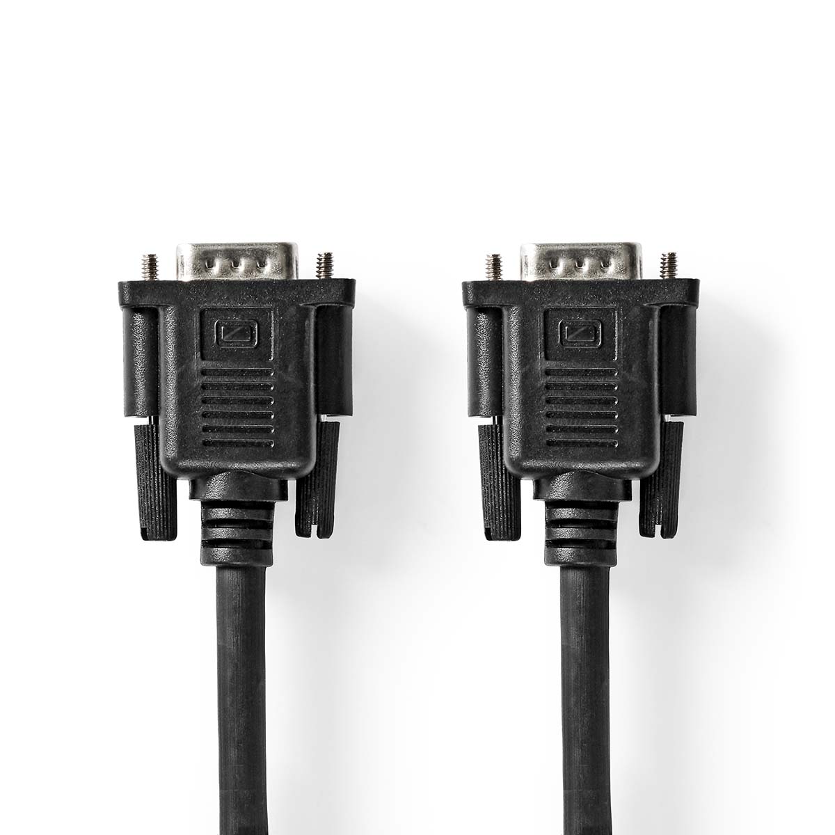 NEDIS VGA kabel | VGA Zástrčka | VGA Zásuvka | Poniklované | Maximální rozlišení: 1280x800 | 5.00 m | Kulatý | ABS | Černá | Label