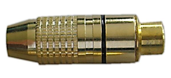 CINCH zdířka zlacená,kabel 4-5mm,modrý proužek