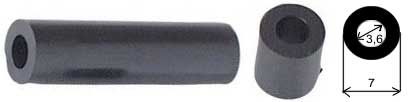 Distanční sloupek plastový KDR08 3,6/7mm, v=8mm