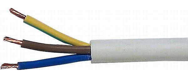 Kabel 3x0,75mm2 H05VV-F (CYSY3x0,75mm), bílý