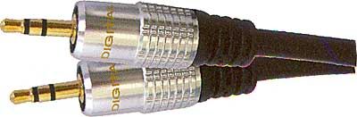 Kabel Jack 3,5 - Jack 3,5 stereo, kabel 5mm, 3m