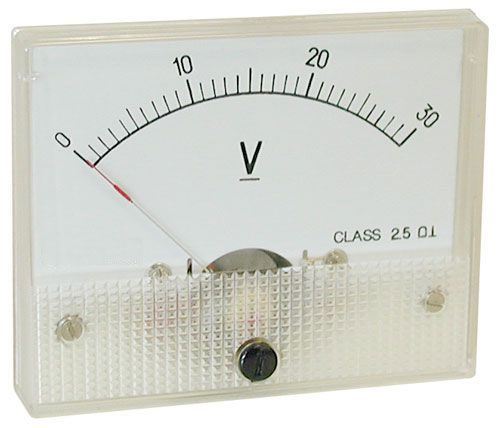 Analogový panelový voltmetr 69C9 30V DC