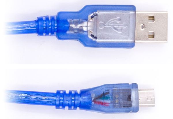 Kabel USB 2.0 konektor USB-A / USB-Micro 0,5m