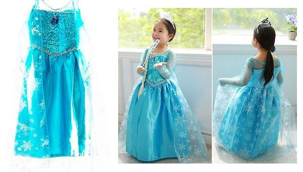 Elsa šaty kostým Frozen Ledové království ,120 cm