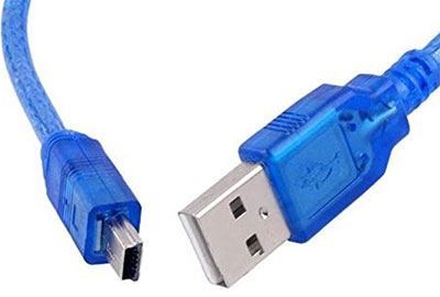 Kabel USB 2.0 konektor USB-A / USB-Mini B (5 pinů) 1m