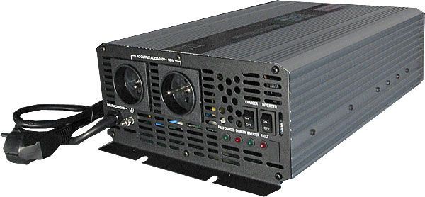 Měnič napětí+UPS 12V/230V/2000W, CARSPA CPS2000, čistá sinusovka