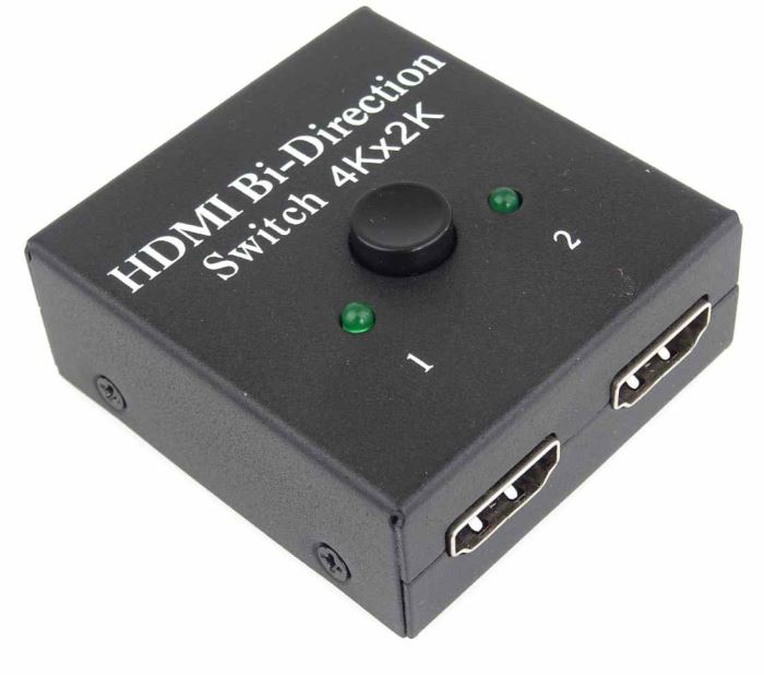 HDMI Switch 4K, FULL HD 1080p obousměrný 2-1 nebo 1-2