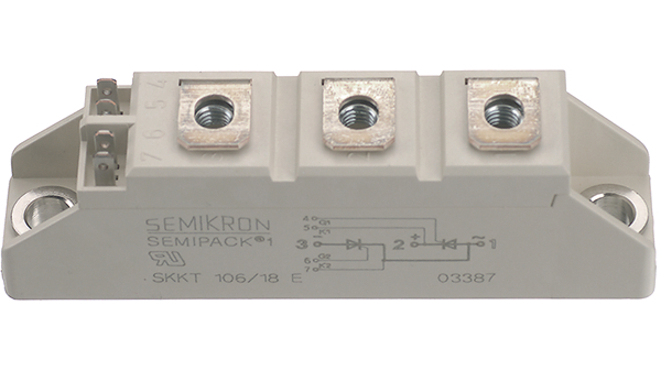 SEMIKRON DANFOSS Tyristorový modul 1,2kV 106A SEMIPACK1