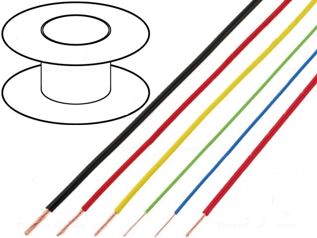 BQ CABLE Kabel FLRY licna CU 2,5mm2 PVC červená 60V
