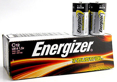 ENERGIZER Baterie: alkalická 1,5V C Industrial Počet čl:12
