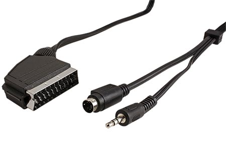 VALUELINE SCART 48/10 Kabel SCART - S-VHS JACK 3,5mm 10m kabel k propojení TV s PC